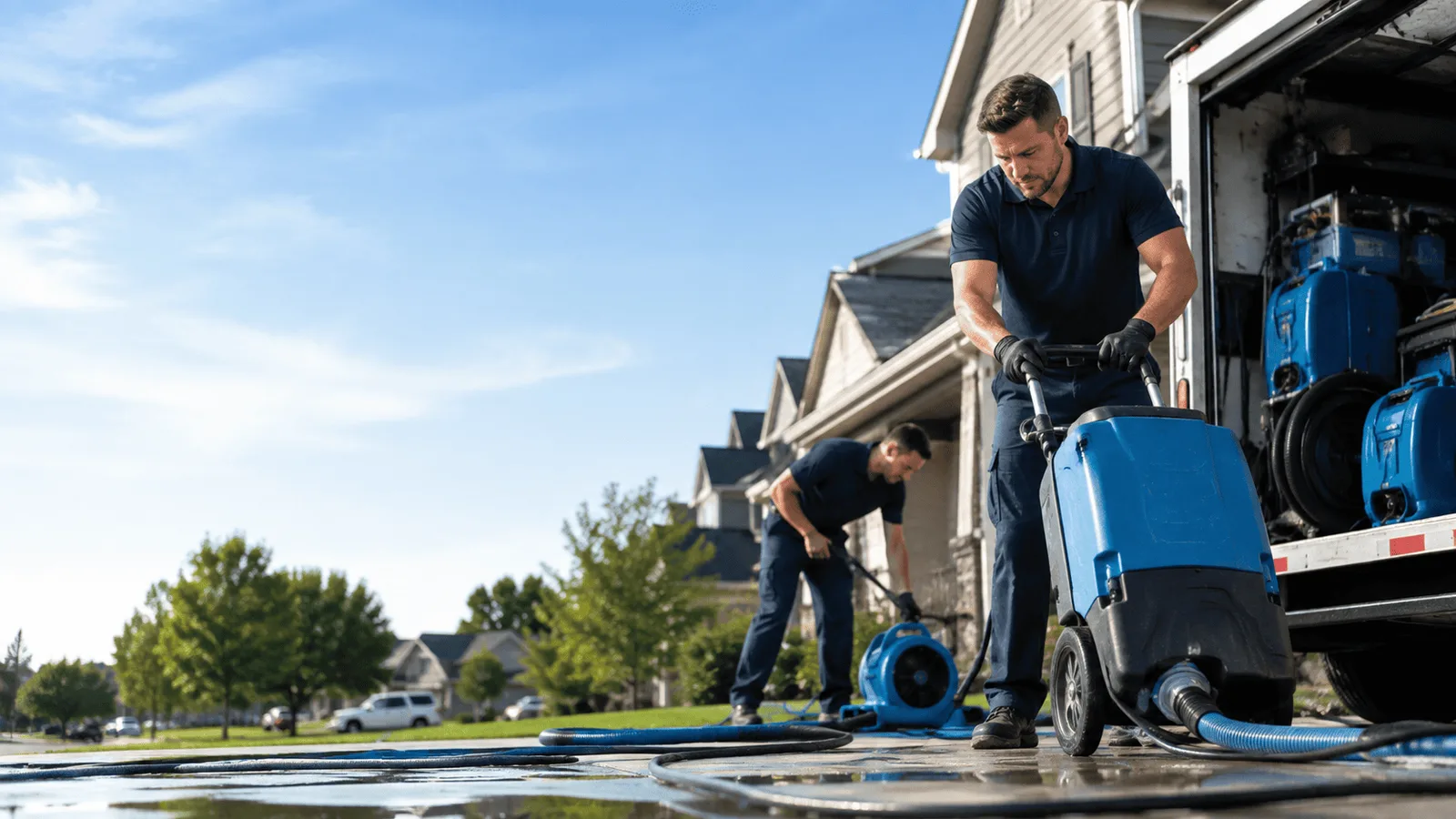 Dehumidification being performed in Charles City, IA